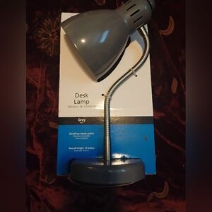 Mainstays Gray Adjustable Desk Lamp